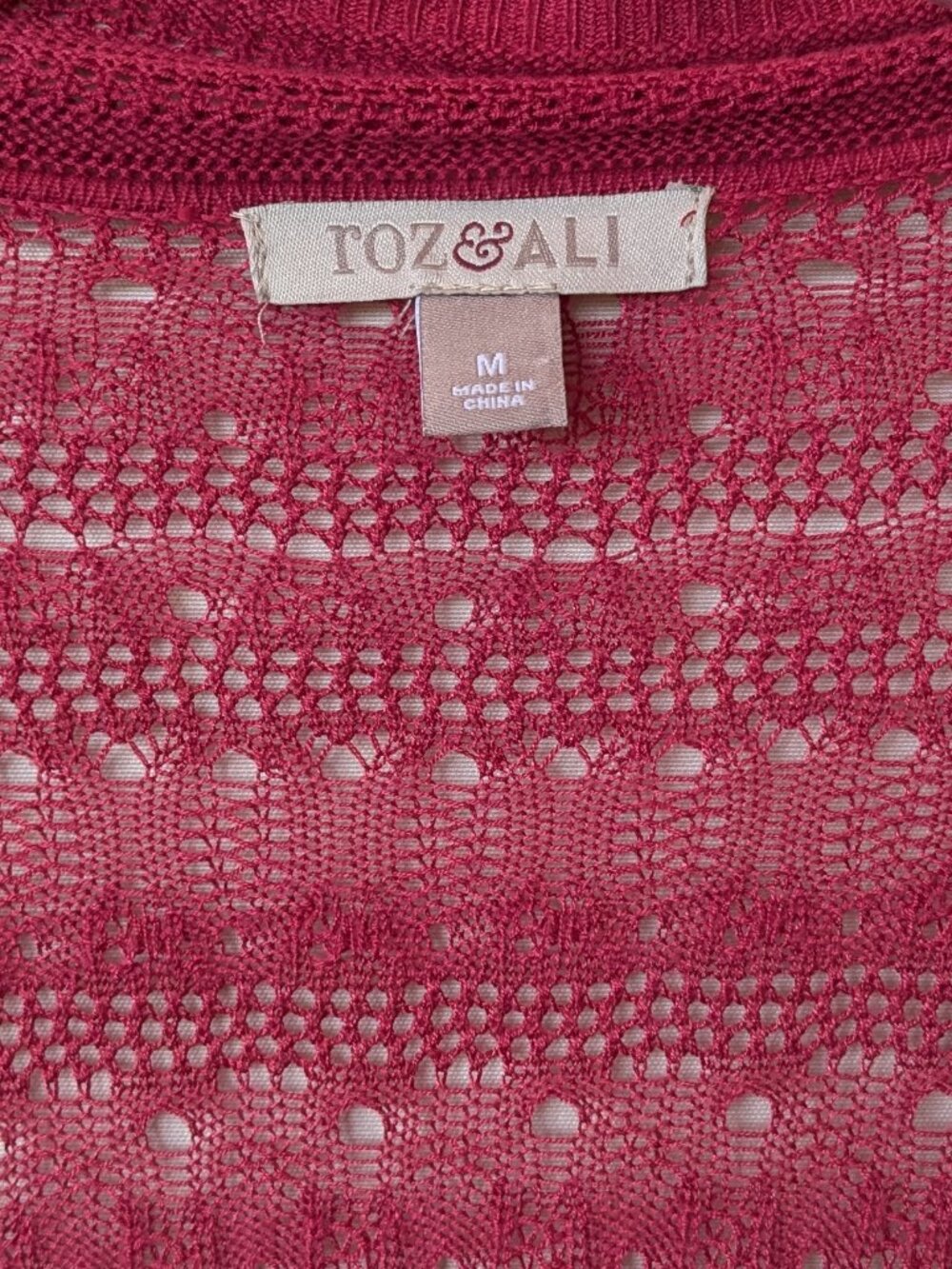 Roz & Ali Open Knit Cardigan - Picture 2 of 7